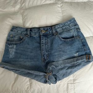 Tobi Distressed Denim Jean Shorts
